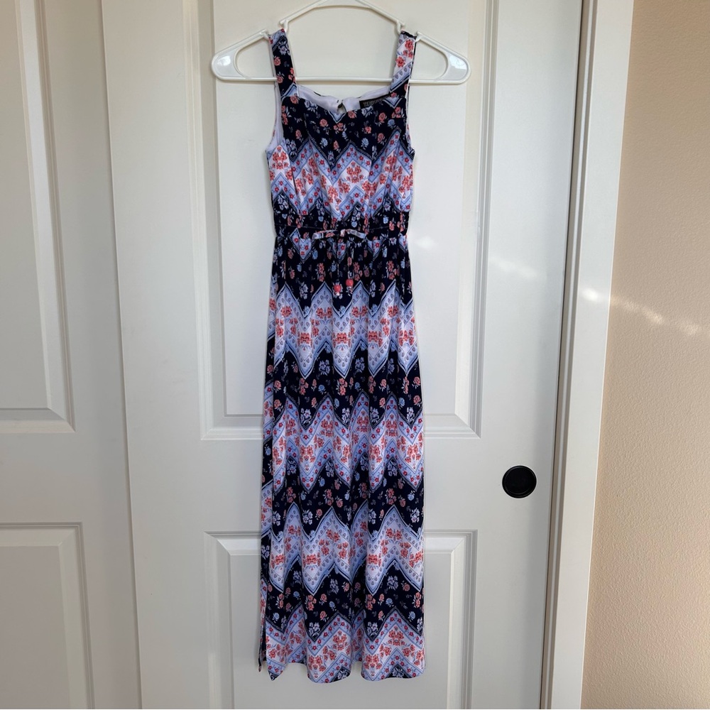 Girl’s long summer dress, sun dress, size small, 8 - 10 yrs old.